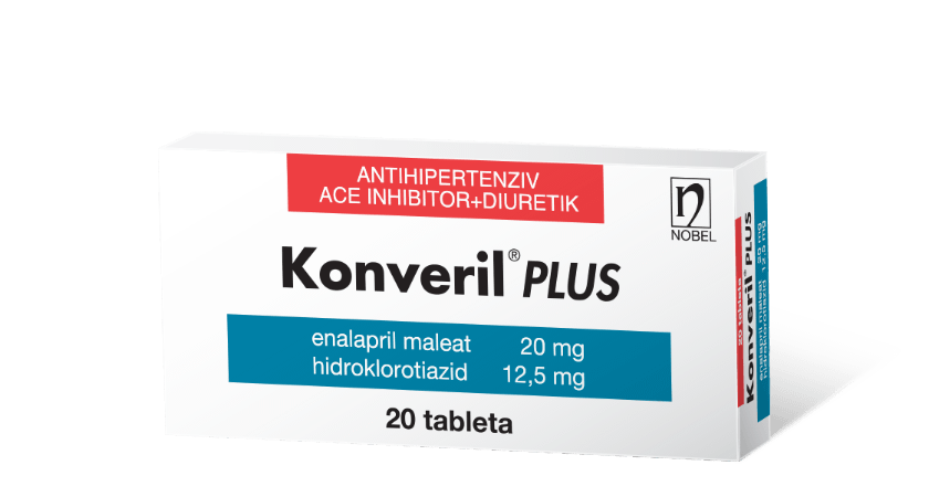 Konveril Plus (20+12,5)mg 20 Tableta